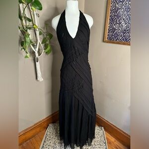 Silk Chiffon Halter Dress Sz‎ 14